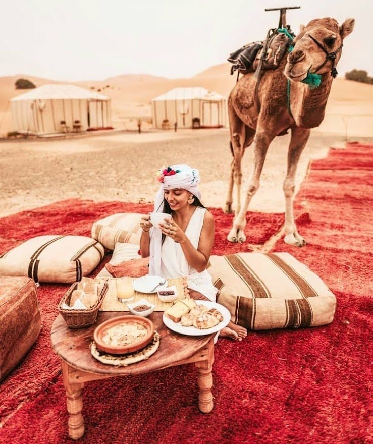 Camel ride in the agafay desert with dinner